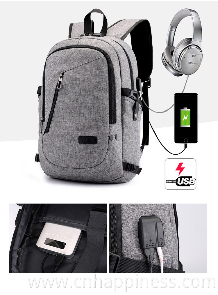 Custom Travel Hipster School Bag With USB Charger Funny Boys Girl Other Casual Young Sports Anti-Theft Business Laptop Backpack